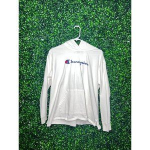 Champion L/S Hooded Tee SZ L